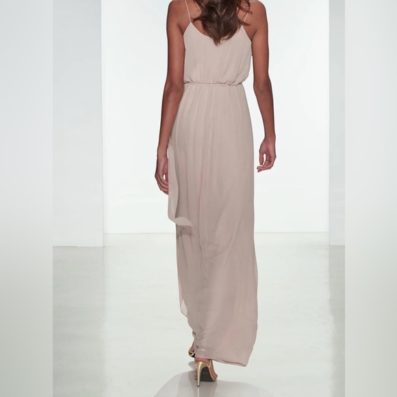 Nouvelle Amsale Bridesmaid Dress Drew | S | Latte | Worn Once Great Condition - Picture 2 of 11